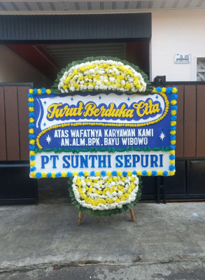 Papan Bunga Duka di Kinilow